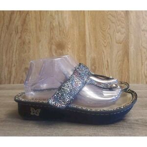 Alegria Carina Stained Glass Flip Flop Thong Sandals Womens Size 39 US 9